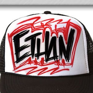 Airbrushed Trucker Hat * Name * Your Words