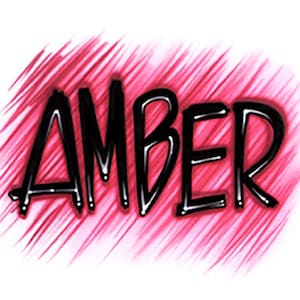 Name Design * Airbrushed T-shirt * Your Name * You Choose Color