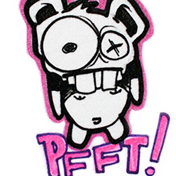 Airbrushed T-shirt  PFFT! * Your Name * You Choose Color