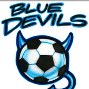 Airbrush T-shirt - Soccer Ball - Devils