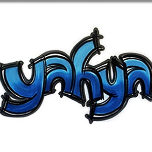 Airbrush T-shirt - Graffiti Style - Name - Stars - Airbrushed T-Shirt - Personalized - Gift -Custom