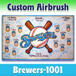 Baseball Banner - Brewers - Airbrush Team Banner