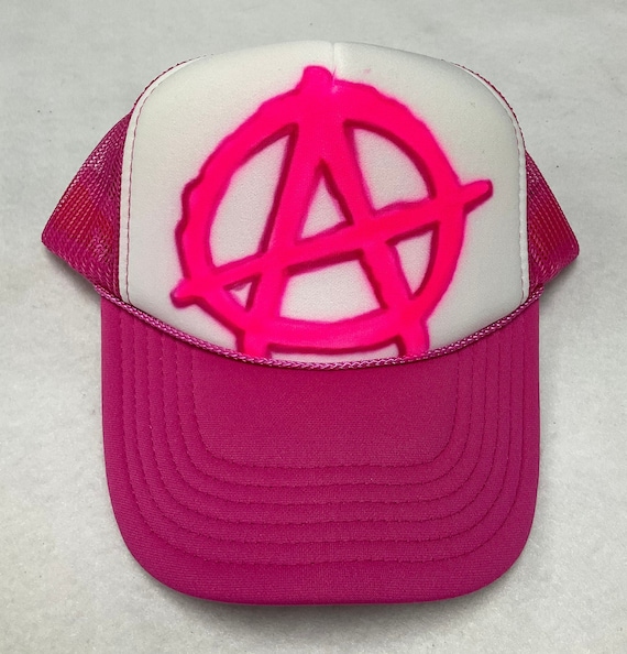 Airbrushed Trucker Hat * Anarchy * One Word - Etsy