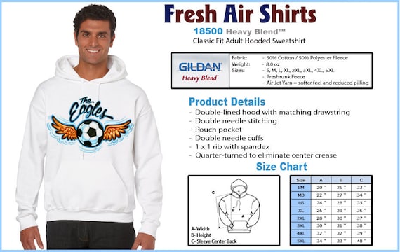 Adult 3XL 5XL Hooded Sweatshirt Upgrade T shirt to a 3XL 5XL
