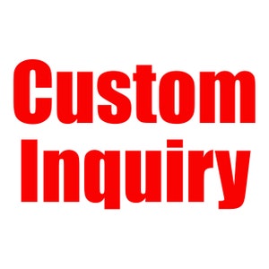 Custom Inquiry (Don&#39;t add to cart)