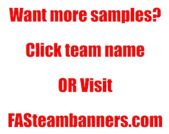 Visit FASteambanners.com for the most banner samples and fastest turnaround time