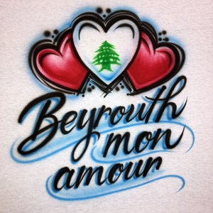 Airbrush T-Shirt - Beirut - Personalized - Customized