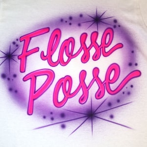 Airbrush T-shirt - Name - Script - Stars - Airbrushed T-Shirt - Personalized - Gift -Custom