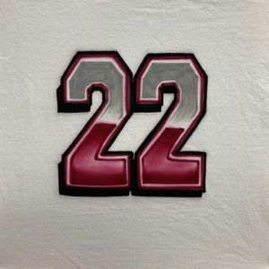 Airbrush T-shirt * Jersey Number * Block Numbers * Personalize * Custom