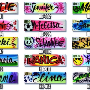 Airbrush Headbands - Airbrushed Headbands - Custom - Your Name - Soccer - Softball - Airbrush -Gift