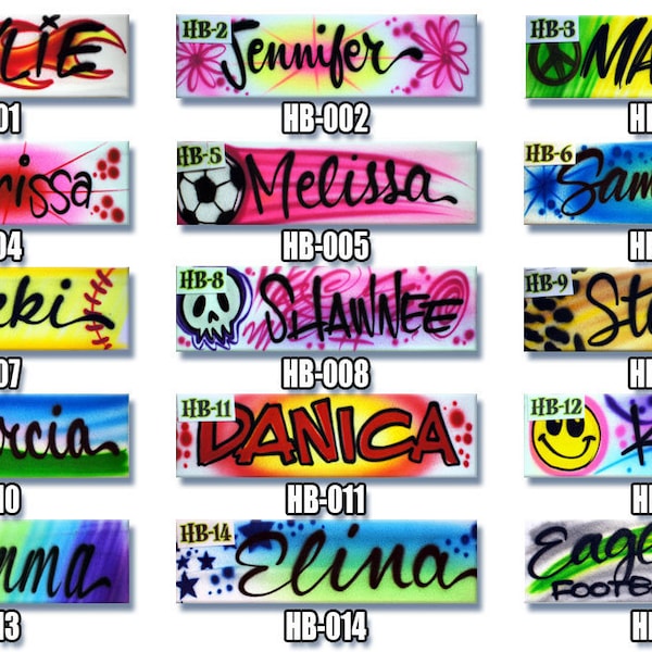 Airbrush Headbands - Airbrushed Headbands - Custom - Your Name - Soccer - Softball - Airbrush -Gift