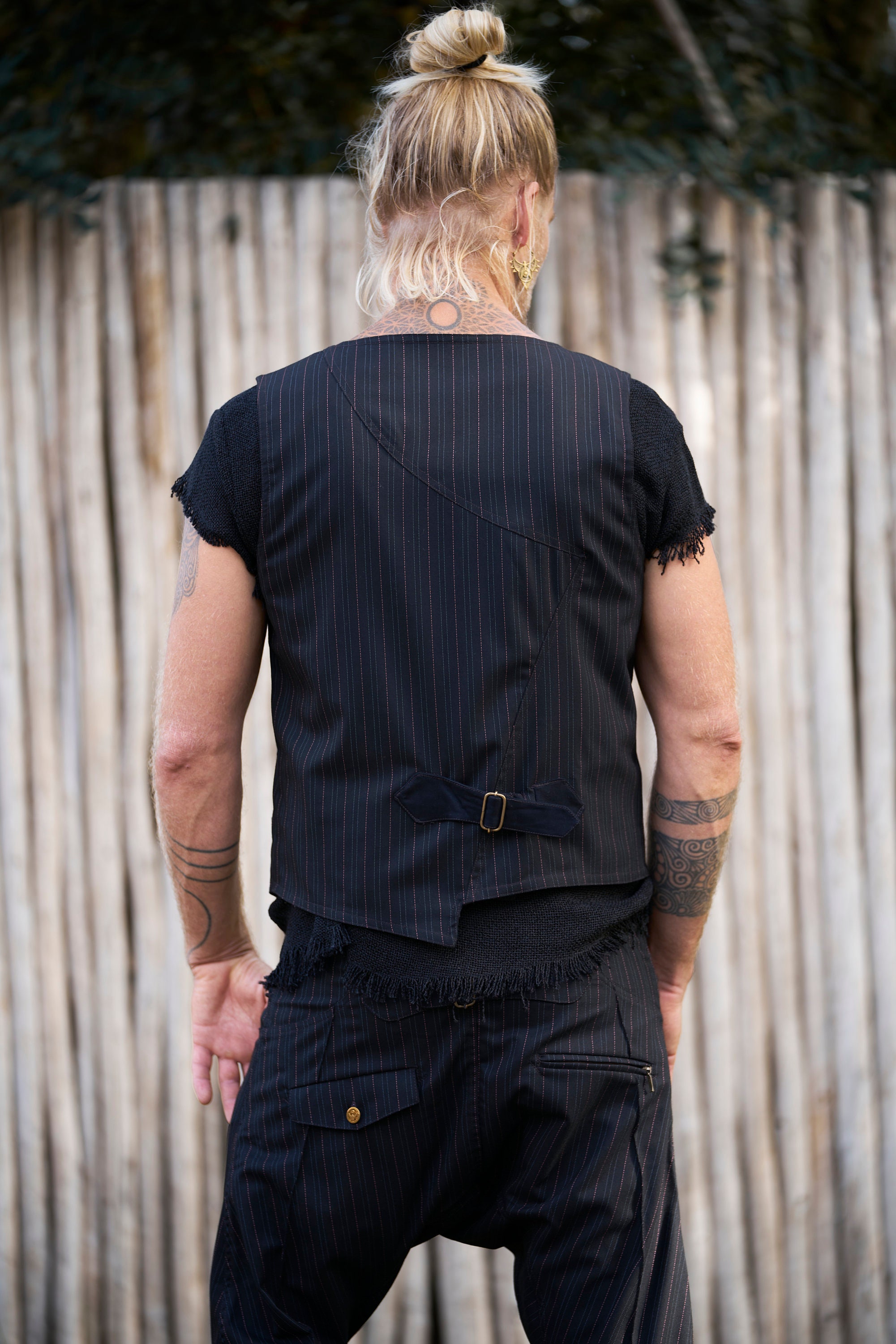 Mens Black Vest / Man Vest / Reversible Vest / Man Black Vest/ Mens ...