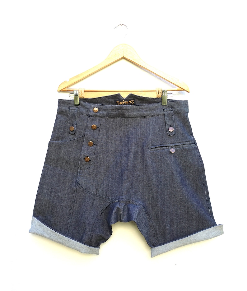 Men's Jeans / Short Jeans / Low Crotch Shorts / Denim Etsy
