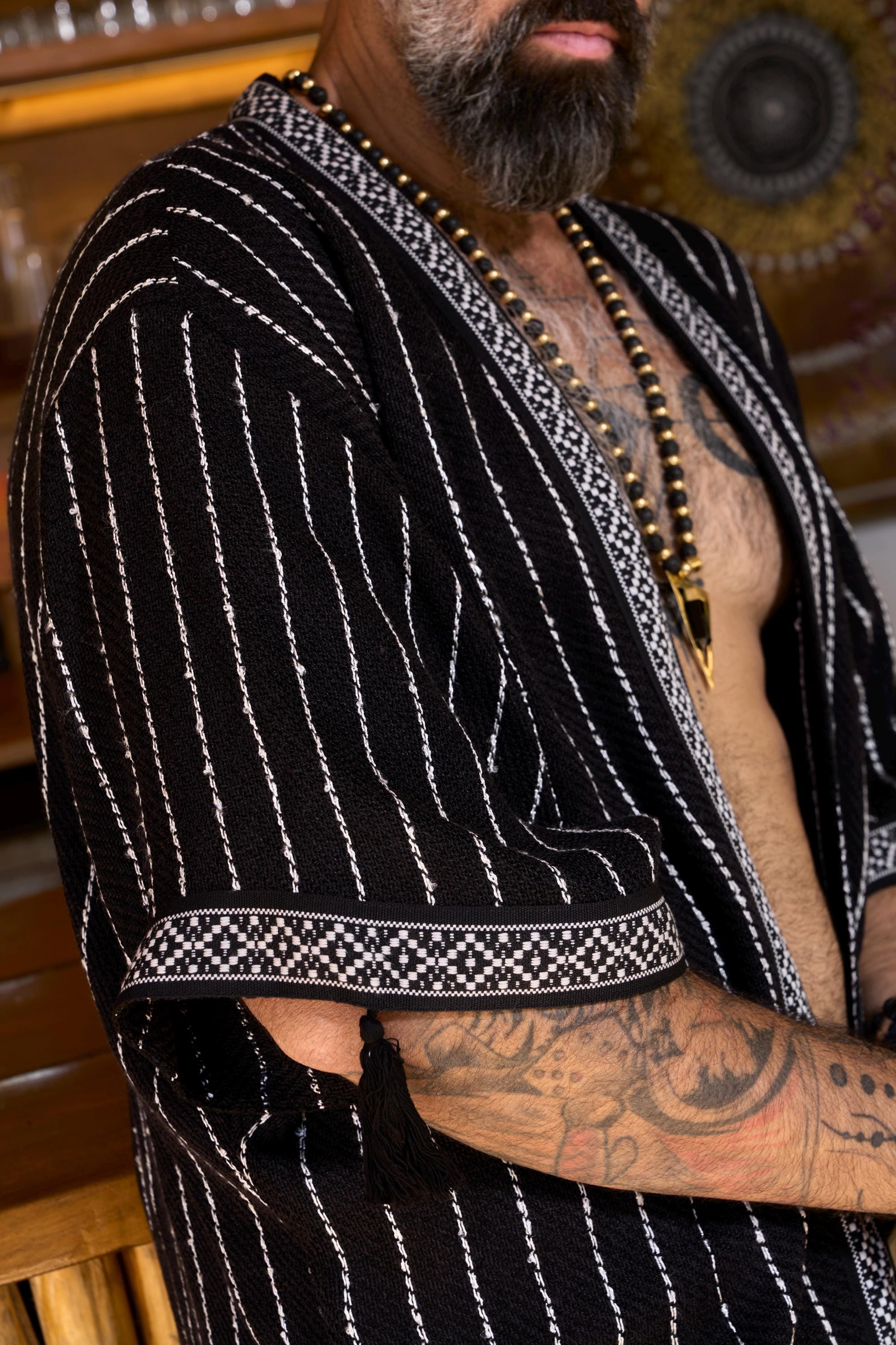 Short Kimono/ Kaftan Jacket/ Kimono Robe/ Short Kaftan/ Mens