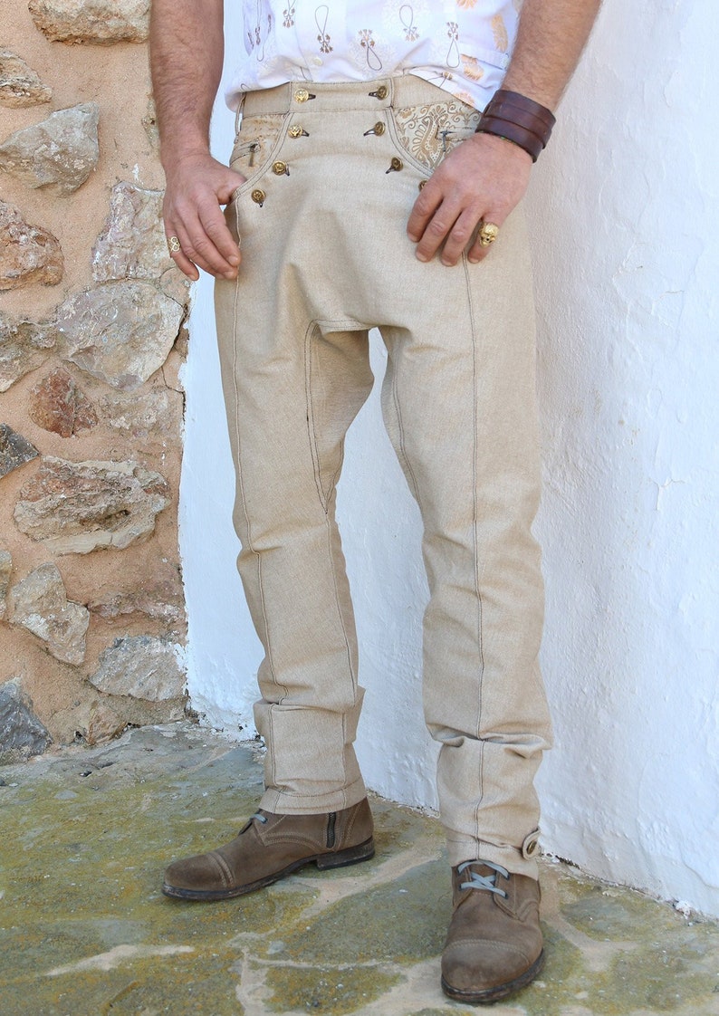 drop crotch pants mens