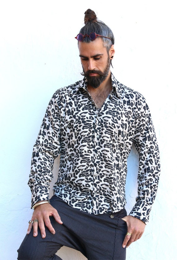 tiger print shirt for men