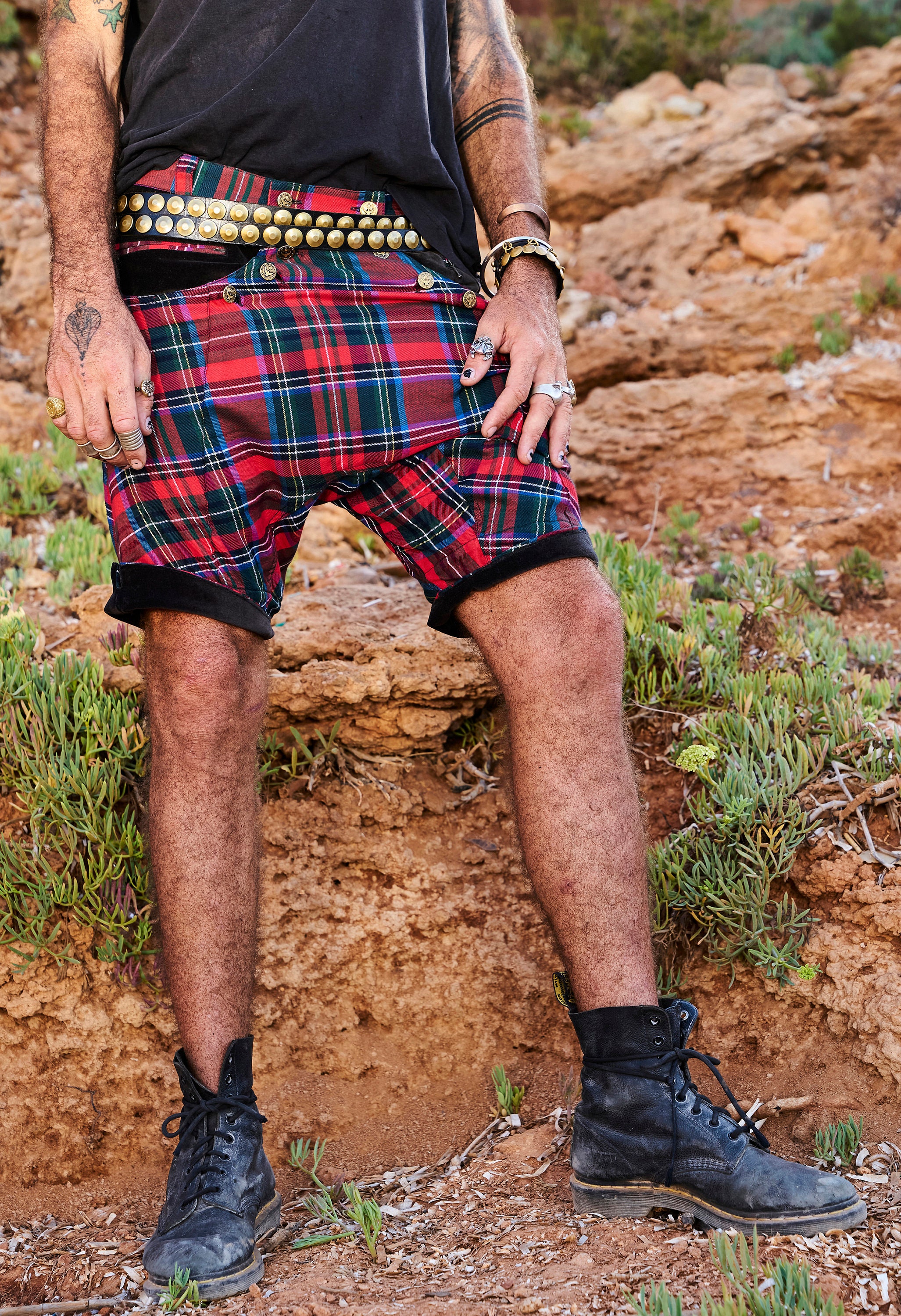 Pantaloncini a quadri rossi / Pantaloncini a quadri da uomo / | Etsy Italia