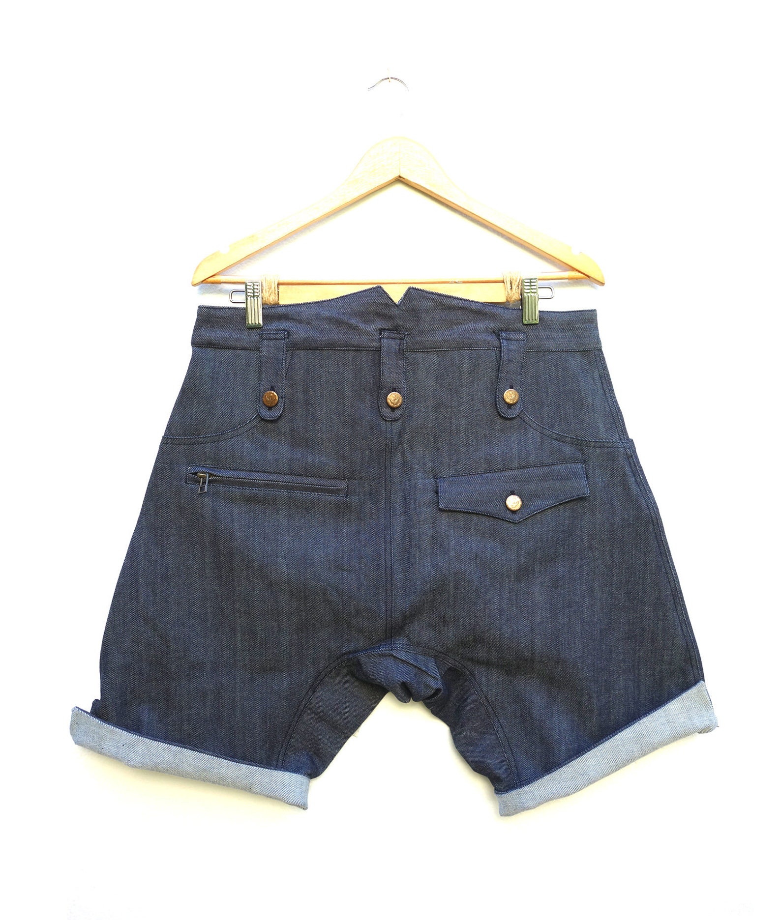 Men's Jeans / Short Jeans / Low Crotch Shorts / Denim - Etsy