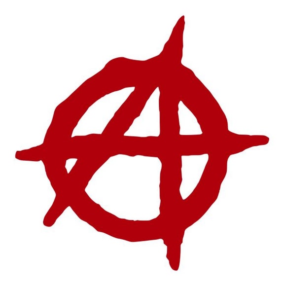 ANARCHY SYMBOL Vinyl Decal Sticker Car Window Wall Bumper Anarchist Chaos A Logo