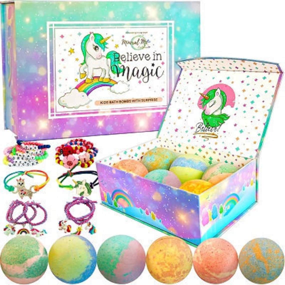 Unicorn Bath Bombs for kids Bath bombs with jewelry inside Etsy