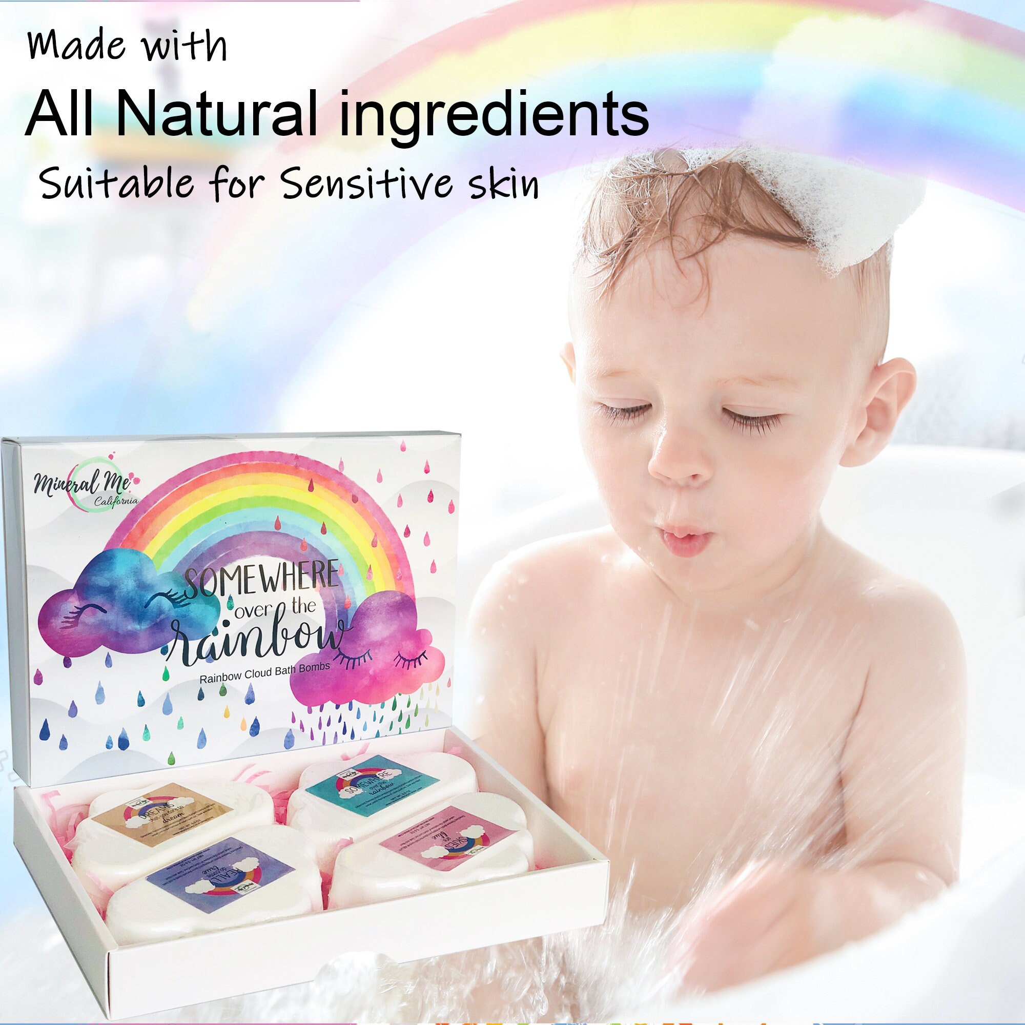 Rainbow Bath Bomb Set Rainbow Gifts for Girls Rainbow Baby Etsy