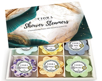 MOTHERS DAY Gift, Shower Steamers Aromatherapy - Variety Pack of 6 Shower Steamers Vapor Tablets with Natural Essential Oils, Birthday Gifts