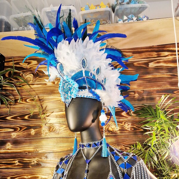 feather mohawk headpiece