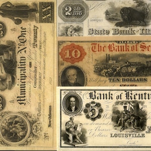 10 or More REPRINTS (COPIES) of RARITIES in Our U.S. Currency Collection at a Tiny Fraction of Their Collector Value