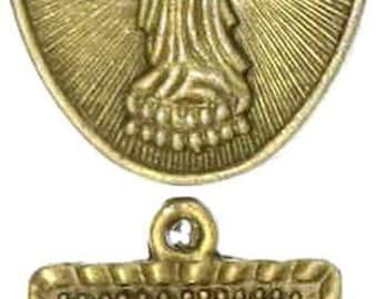 Rare Antique Bronze Brass TIBET BUDDHIST MEDALS/Necklaces (2) Priced Singly - Buy 2 Get Both!
