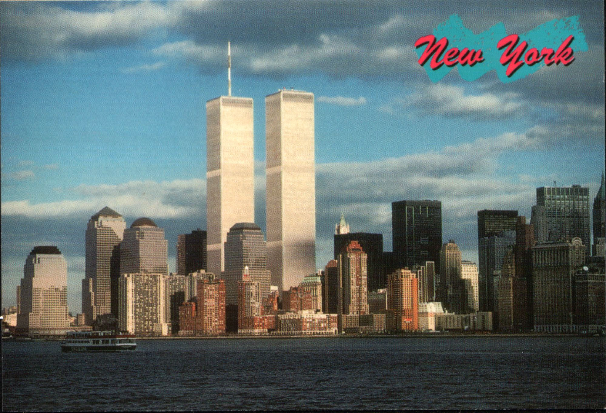 3 Mint Original TWIN TOWER POSTCARDS (2 From the 1970's - See All