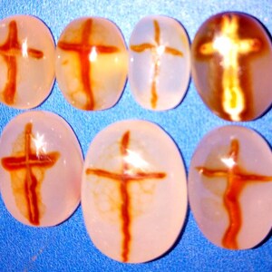 Pretty Translucent Crosses Rare Translucent Natural AGATE(S) W HOLY CROSS for Pendants, Earrings ...