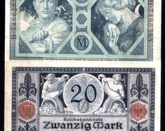 Exquisite Exceptional Flawless Gem Uncirculated 1915 GERMAN EMPIRE 20 Marks! RETAIL 150 Dollars! Simply Superb!