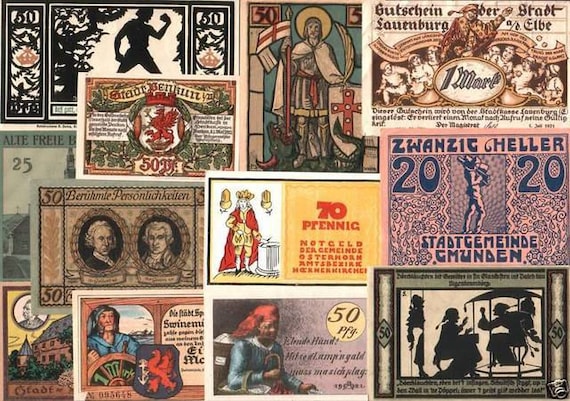 BEST OF THE BEST NOTGELD LARGEST, RAREST or MOST ARTISTIC 30 DIFF UNCIRC GEMS!