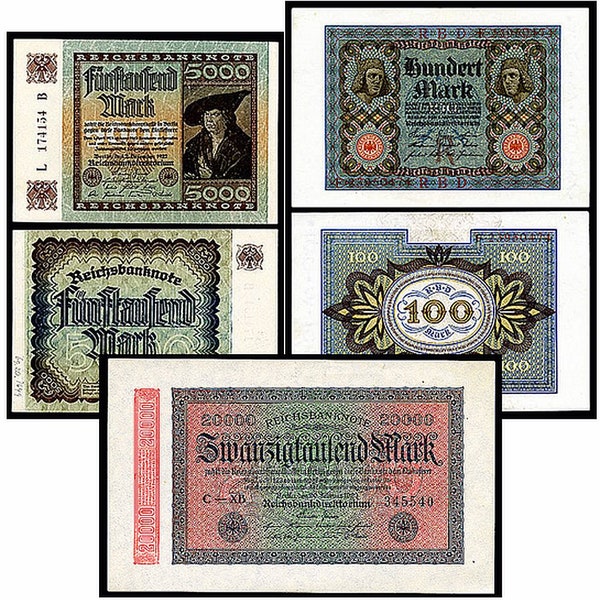 3 Diff Beautifully Engraved Century Old GERMAN CURRENCY CLASSICS in Xlnt Cond at Best Price Anywhere!! Includes Legendary Bamberg Horseman!!