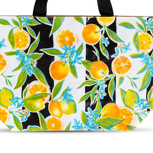 The Floridian large Reversible Oilcloth Tote Bag - Etsy