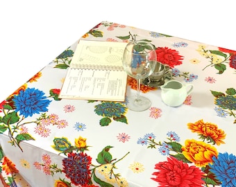 Modest oilcloth tablecloth oval Oilcloth Tablecloth Etsy