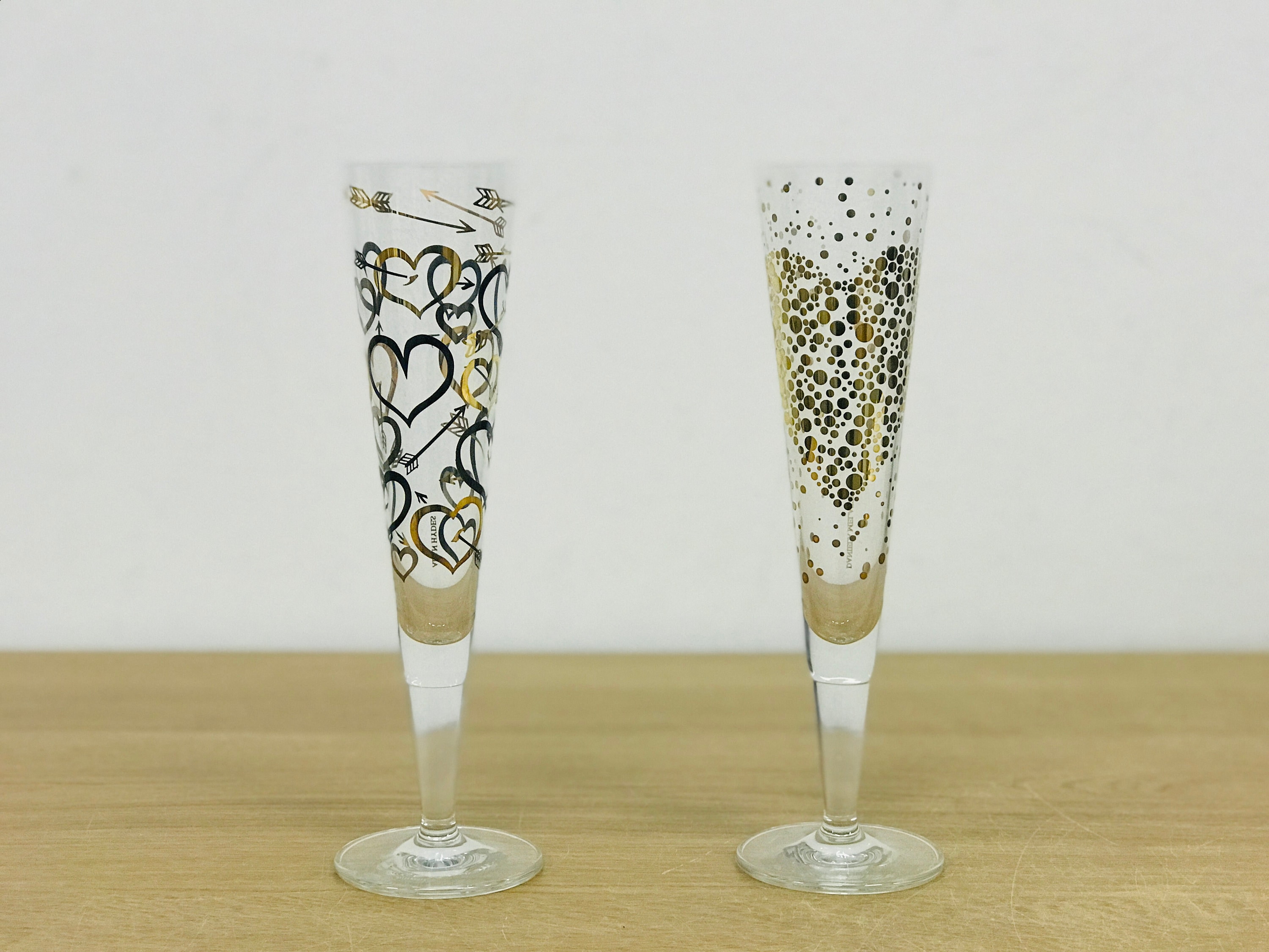 Ritzenhoff Champagne Glass Duett champus With Handkerchief, Set of Two,  Alan Hydes, Daniela Melazzi, Vintage Designer Glass, Collectible - Etsy