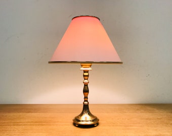 Swedish vintage solid brass table lamp, Bollings Lighting, Gränna Sweden, Scandinavian retro bronze lamp