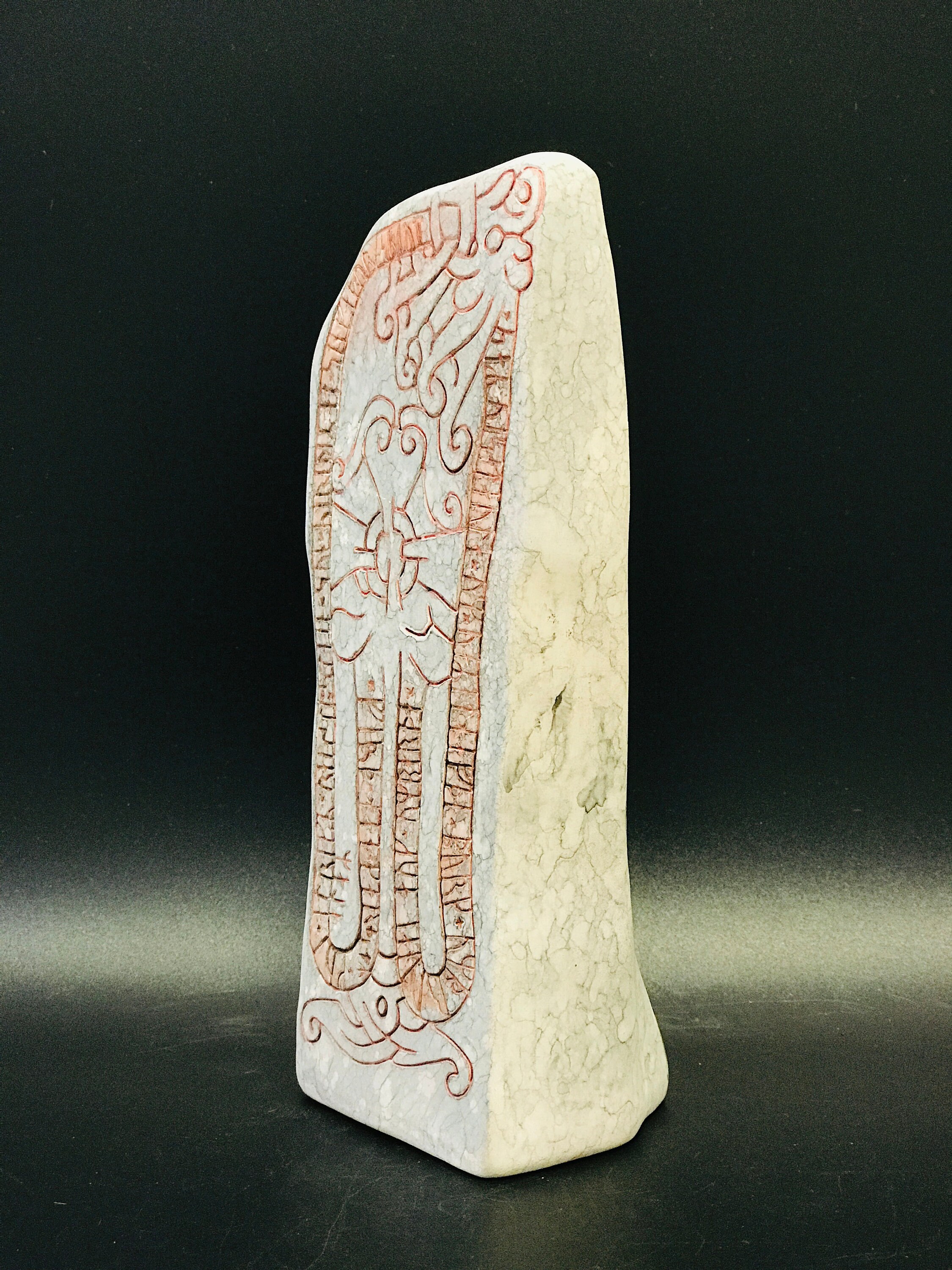 Ceramic Runestone Sculpture With Runic Inscription, Magnus Berg ...