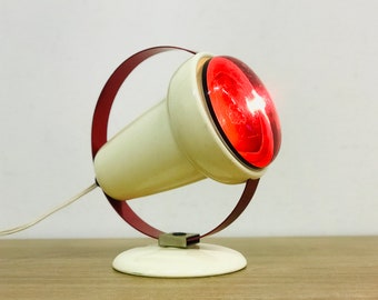 Charlotte Perriand, Vintage Philips Infraphil Infred heating lamp 7529, Atomic design, Mid century modern IR thermotherapy lamp, Space age