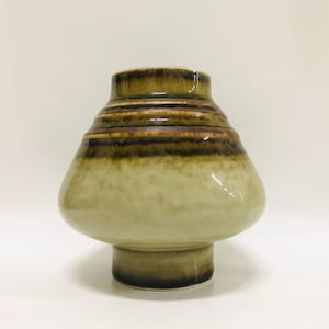 Rörstrand stoneware vase, Olle Alberius, &quot;Bamboo&quot; serie, Mid century modern Swedish art ceramic, Scandinavian designer ceramic