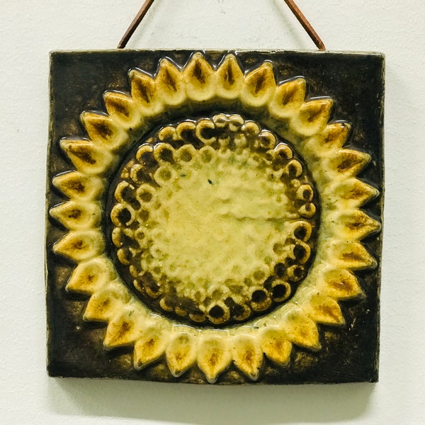 Mid Century Ceramic Wall Decor Etsy