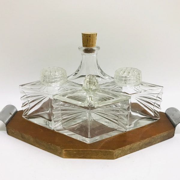 Cut Glass Cruet Etsy