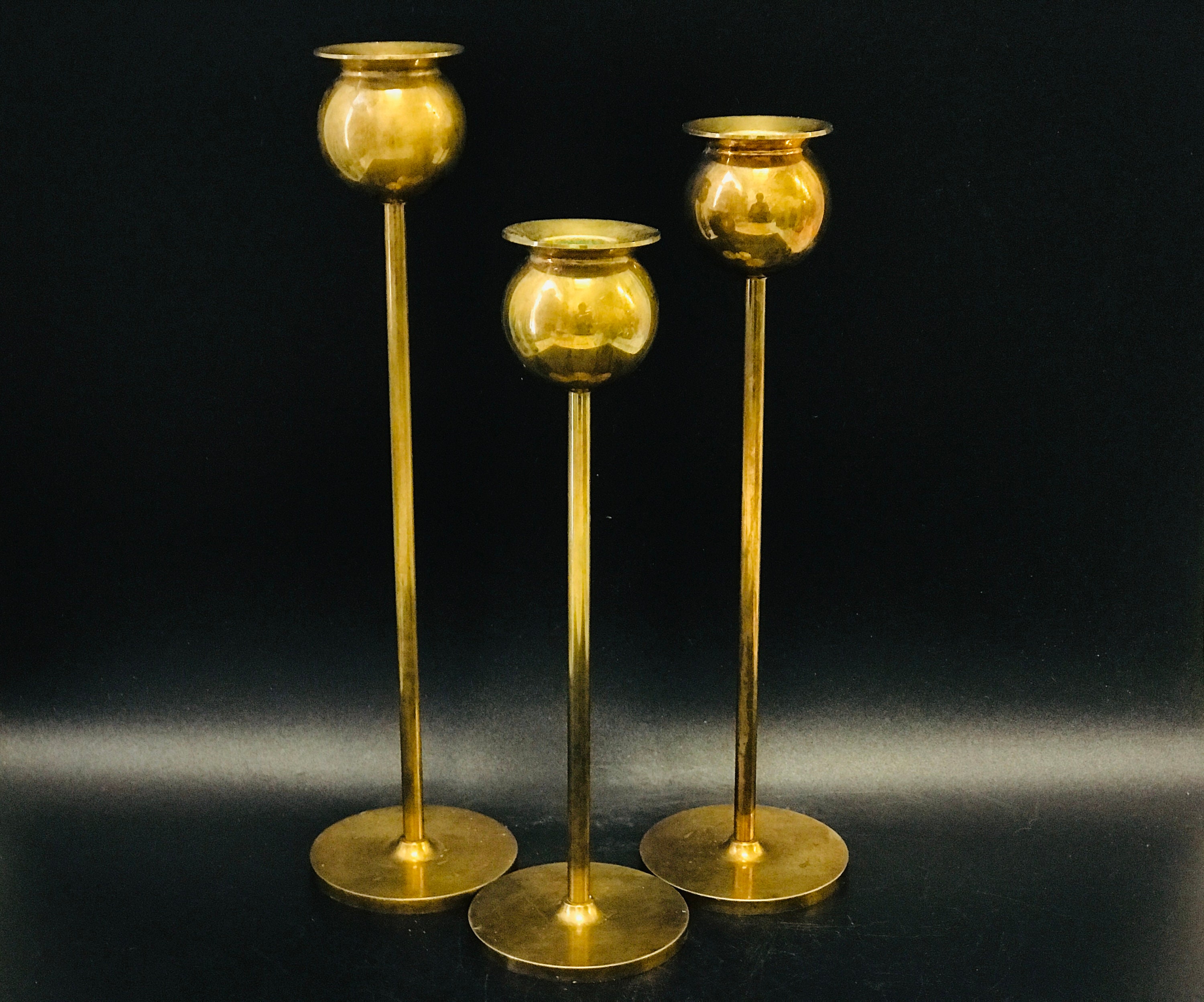 スクルツナ　真鍮製キャンドルホルダー3個セット SKULTUNA Nattlight Candleholder - E store | 08book スクルツナ 真鍮