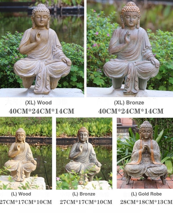 Statue de Bouddha en résine synthétique artisanale faite à la main,  Siddhartha, Décor zen, Méditation, Yoga, Cadeau de pleine conscience, Décor  de jardin, Statue dautel -  France