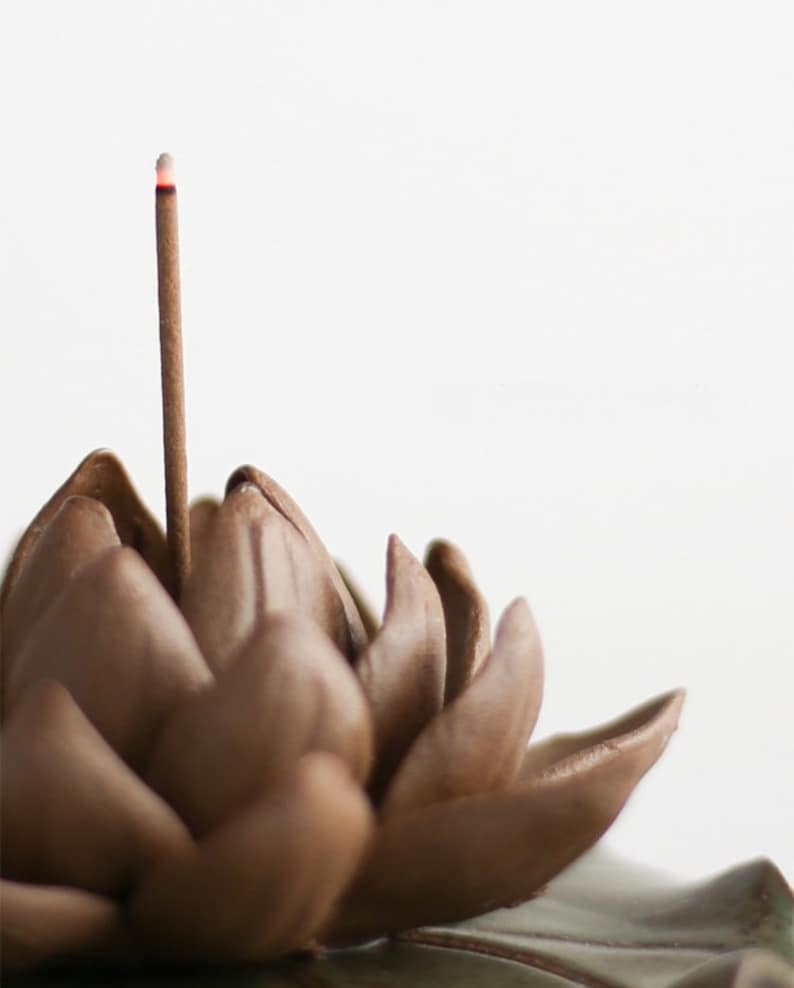 Fine Artisan Handmade Lotus Incense Holder Retro Ceramic Etsy Australia