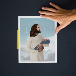 Będę go chronić – sztuka upamiętniająca poronienie, prezent z okazji straty dziecka, wspomnienie o dziewczynce, sztuka ścienna o żałobie