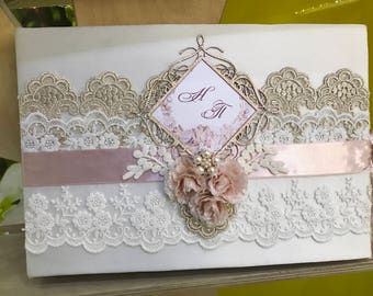 Luxury handmade scrapbook photo album
