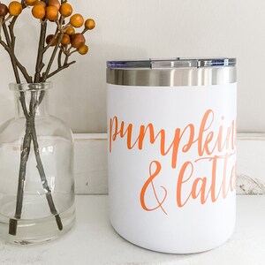 Pumpkins and Lattes Tervis; Fall Tervis; Coffee Tervis; Pumpkin Spice Latte; Cute Coffee Tervis; Pumpkin Coffee Cup; Fall Decor; Latte Cup