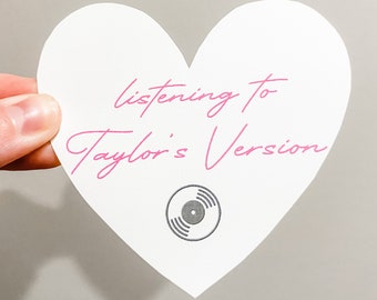 Taylor's Version Sticker; Taylor Swift; Taylor Swift Merch; Taylor's Version Merch; The Eras Tour; Taylor Swift Decor; Water Bottle Sticker